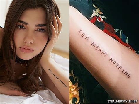 dua lipa tatuajes|13 tatuajes de Duo Lipa y su significado